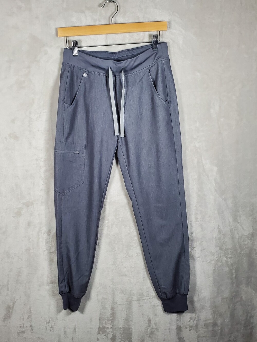 FIGS Zamora Jogger Scrub Pants Womens XS Charcoal Medical Nurse Workwear Cargo